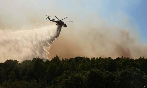Πυρκαγιά σε χαμηλή βλάστηση στην Αριοχώρι Μεσσηνίας κινητοποιεί 20 πυροσβέστες και αεροσκάφη