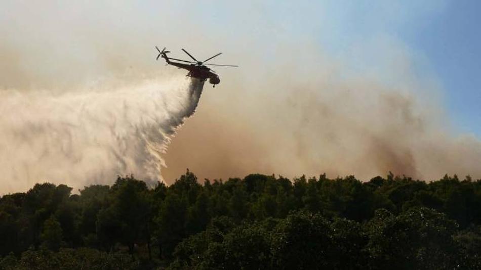 Πυρκαγιά σε χαμηλή βλάστηση στην Αριοχώρι Μεσσηνίας κινητοποιεί 20 πυροσβέστες και αεροσκάφη