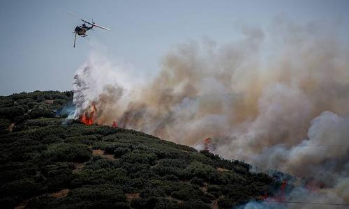 Δραματική κατάσταση στην Κρήτη λόγω δασικής πυρκαγιάς με μεγάλη κινητοποίηση πυροσβεστικών δυνάμεων