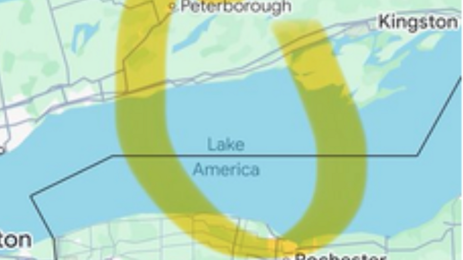 Η Google μετονομάζει τη Λίμνη Οντάριο σε «Lake America» στους χάρτες των ΗΠΑ