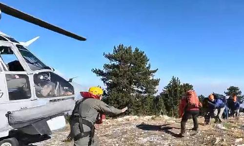 Επείγουσα αεροδιακομιδή έξι μαθητών από σχολική εκδρομή στον Όλυμπο λόγω δηλητηρίασης