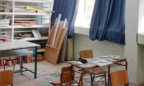 Συνεχίζονται οι εργασίες αποκατάστασης στο Γυμνάσιο Βασιλικών μετά τον τραυματισμό μαθητή