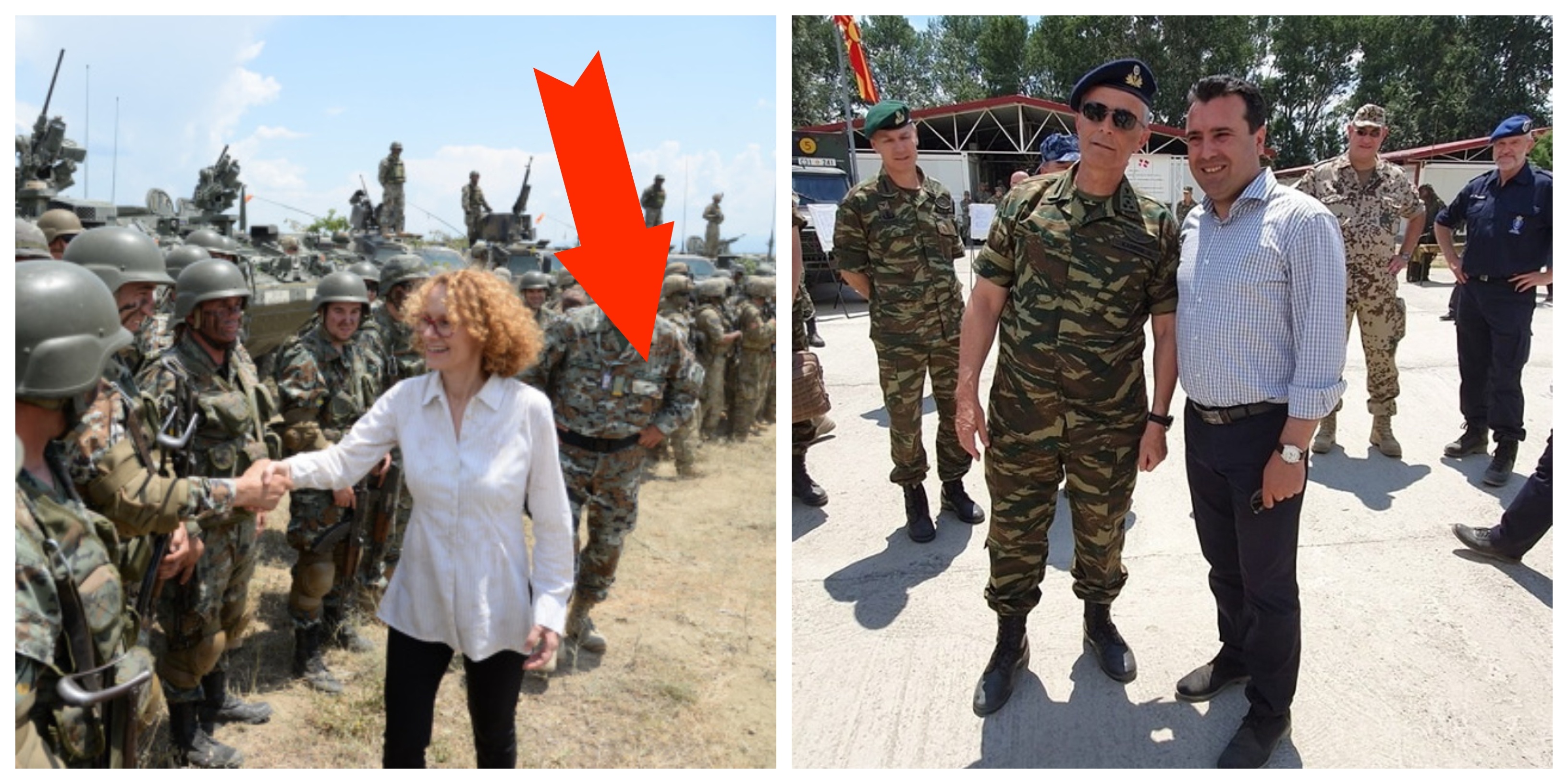 «Μακεδονία» ΣΚΕΤΟ έγραφαν στις στολές τους οι Σκοπιανοί – Αυτούς «προσκύνησε» ο Έλληνας αρχηγός του ΓΕΣ (ΦΩΤΟ)