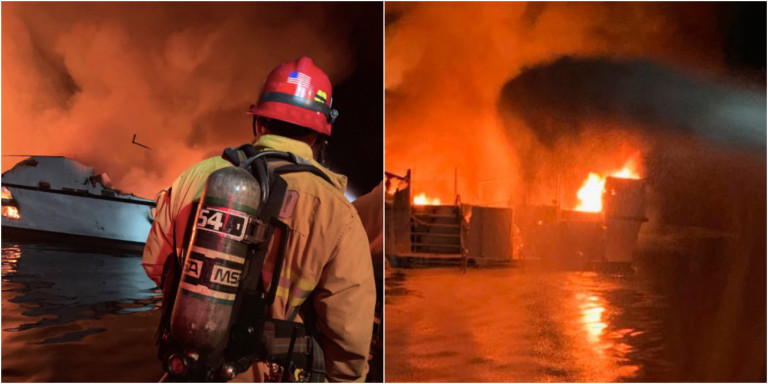Καλιφόρνια: Σκάφος έπιασε φωτιά -Φόβοι για 34 νεκρούς! (φωτο)